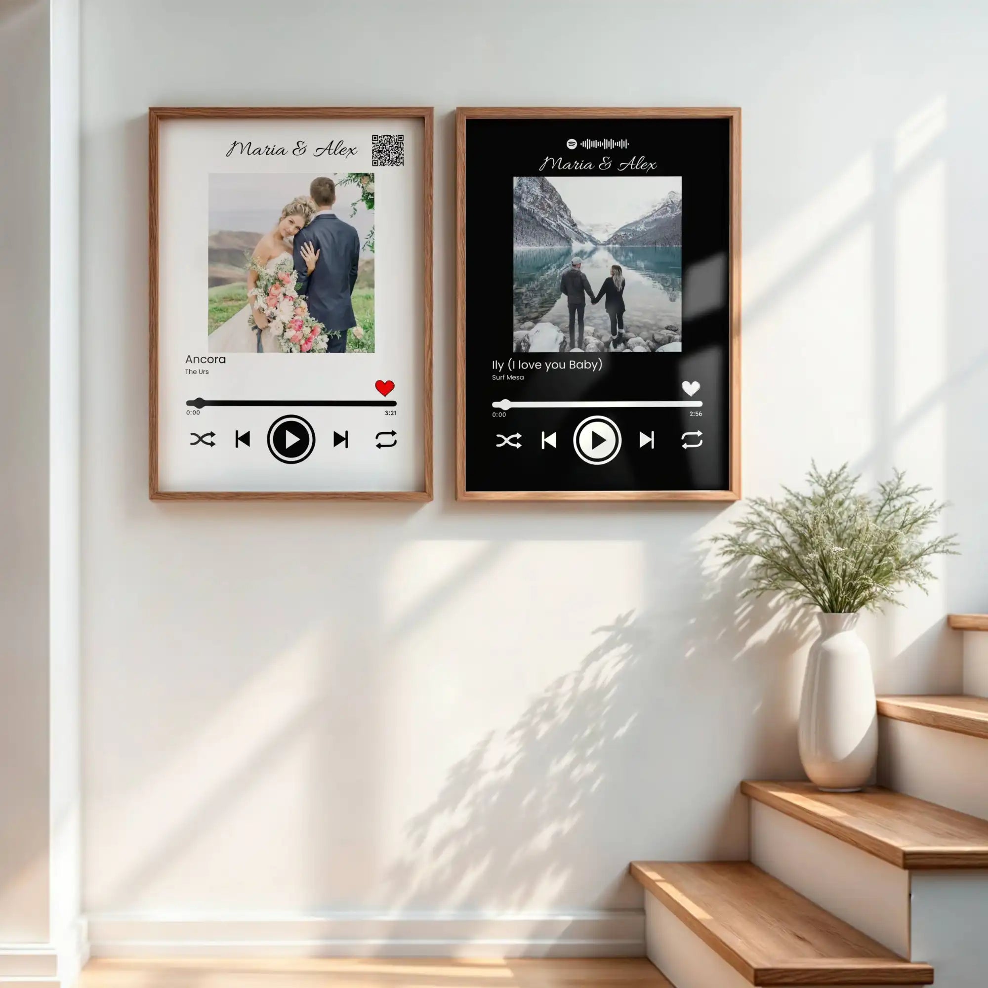 Tablou personalizat cu poza si melodie