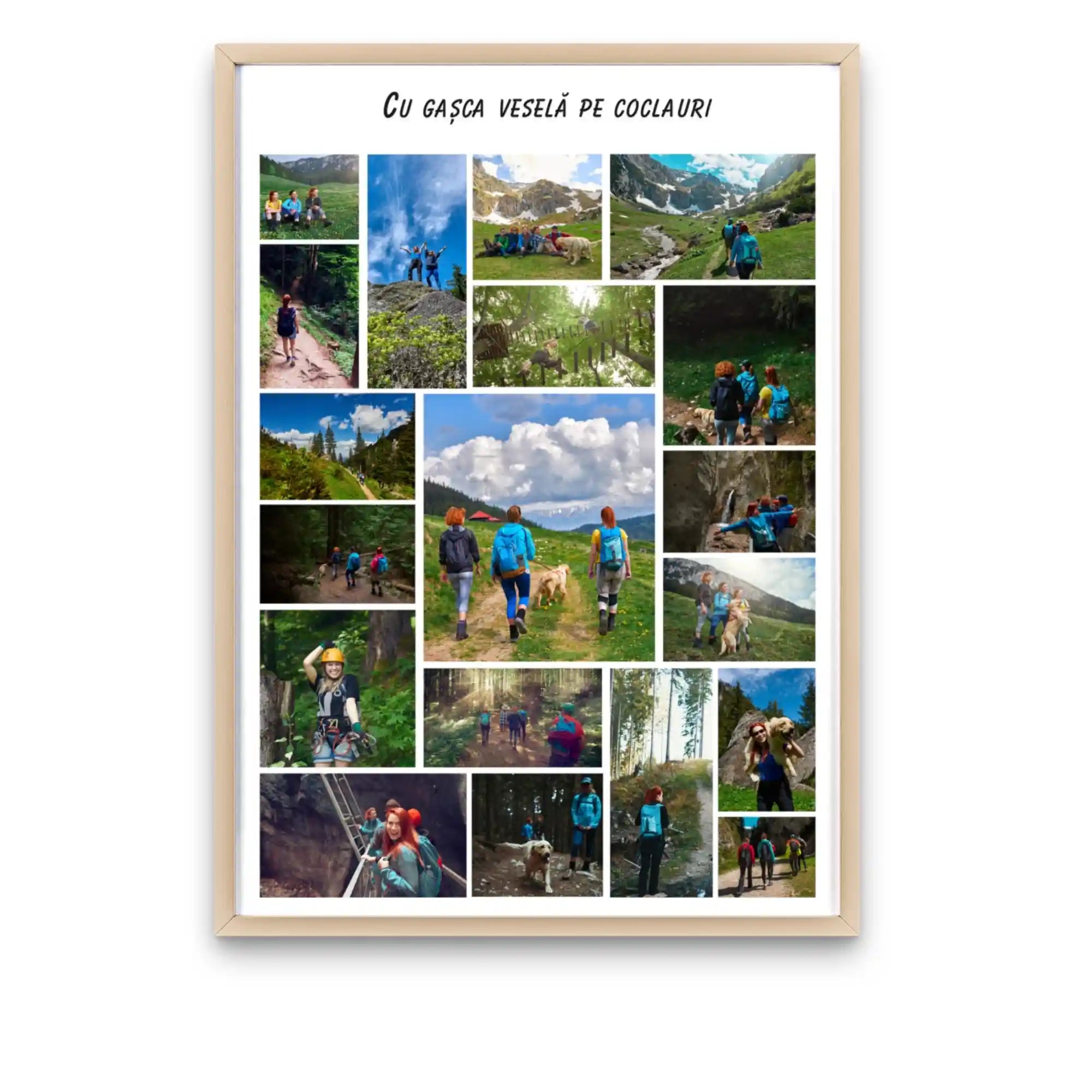 Tablou personalizat cu 20 de poze și text