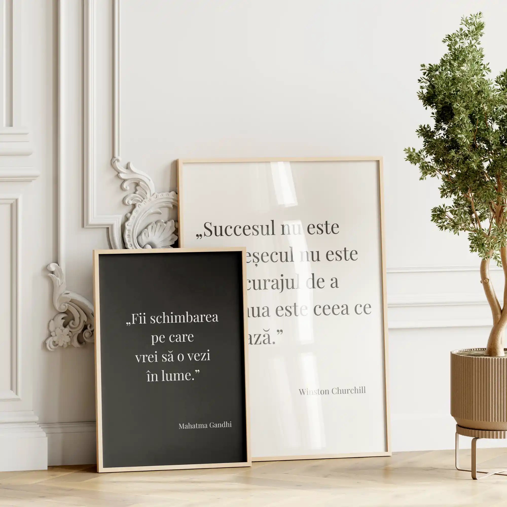 tablou personalizat cu citat doua modele