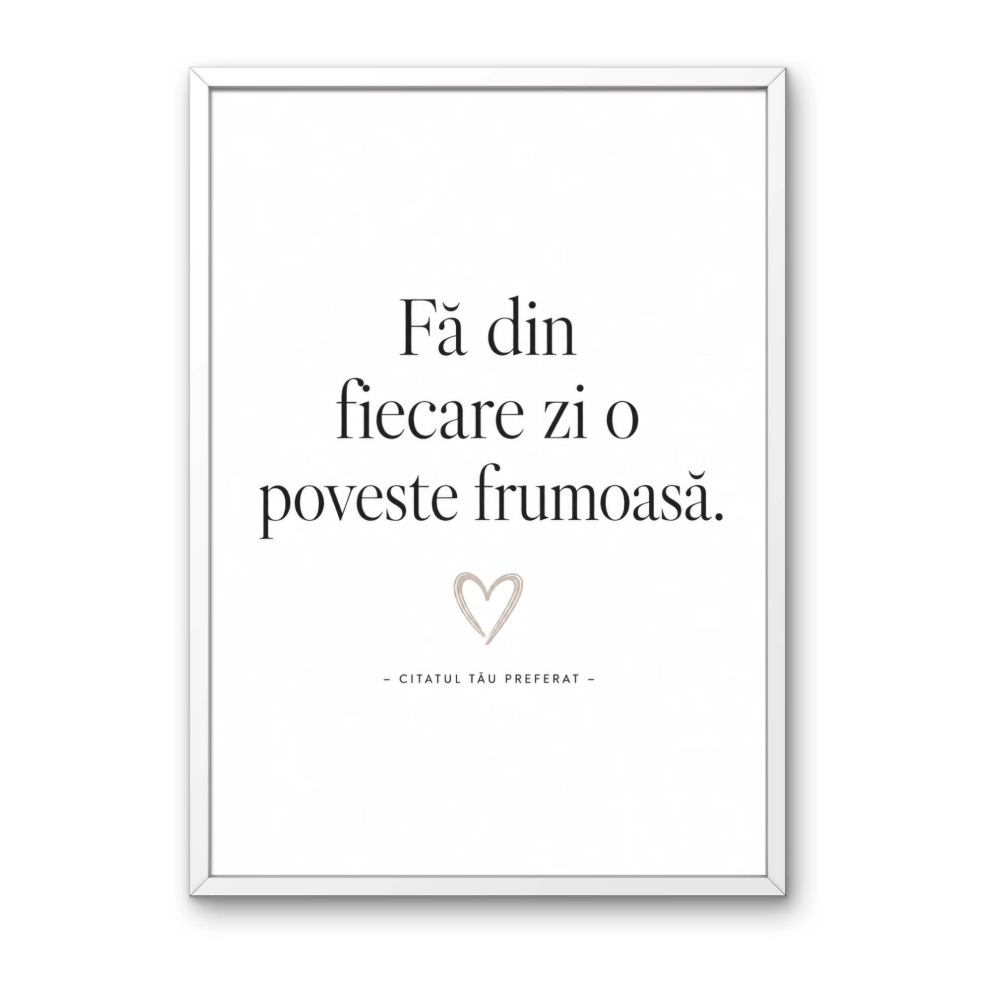 Tablou personalizat cu citatul tău preferat