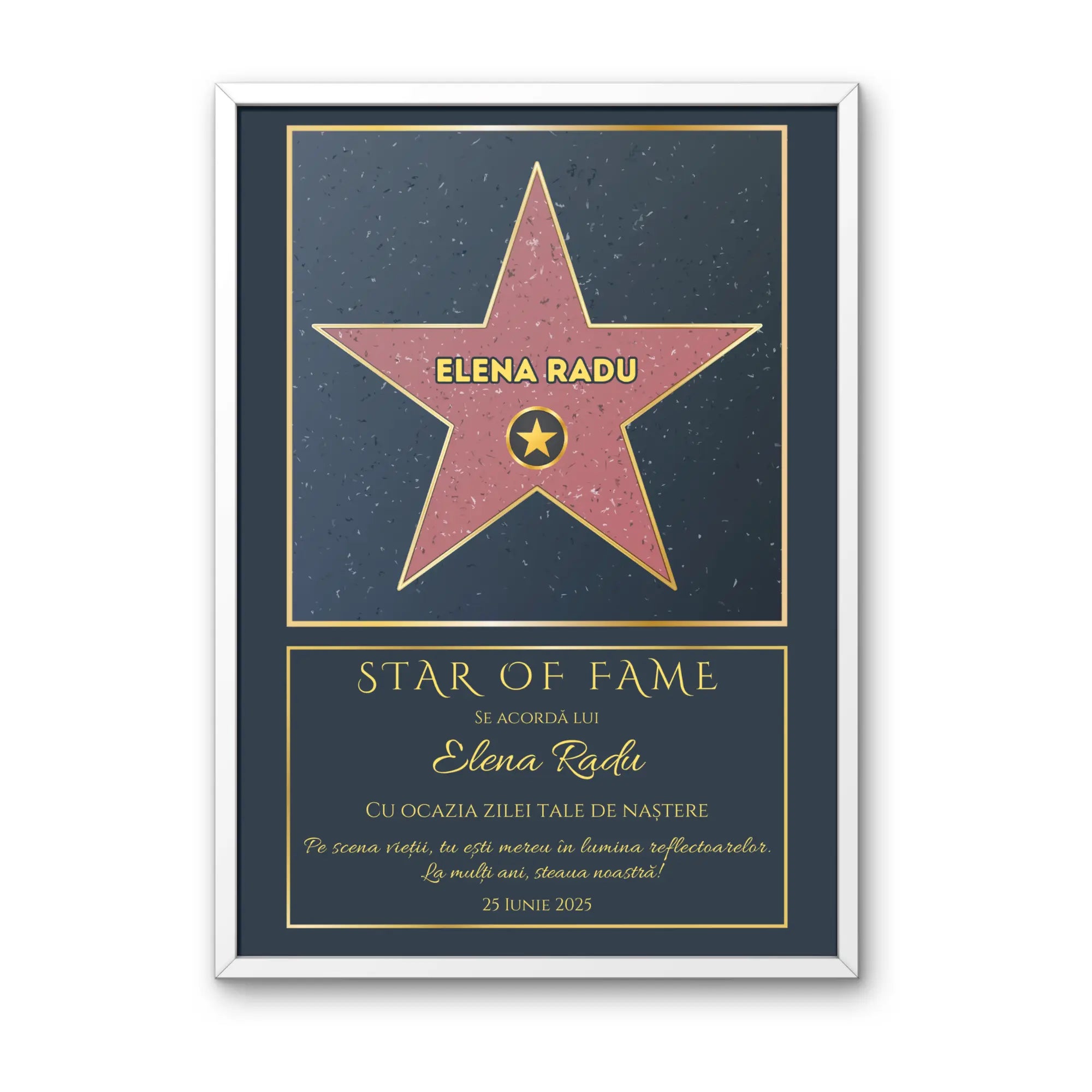 Tablou personalizat - Hollywood Star Of Fame