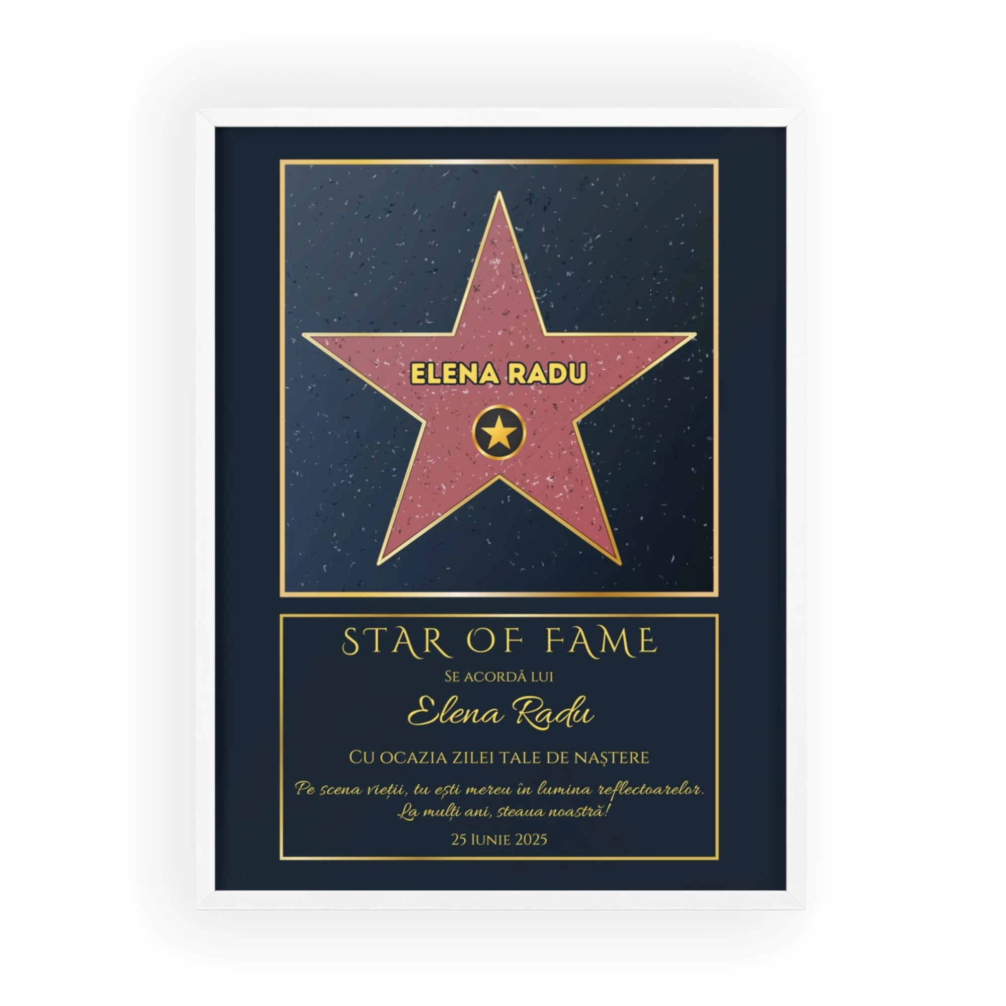 Tablou personalizat - Hollywood Star Of Fame