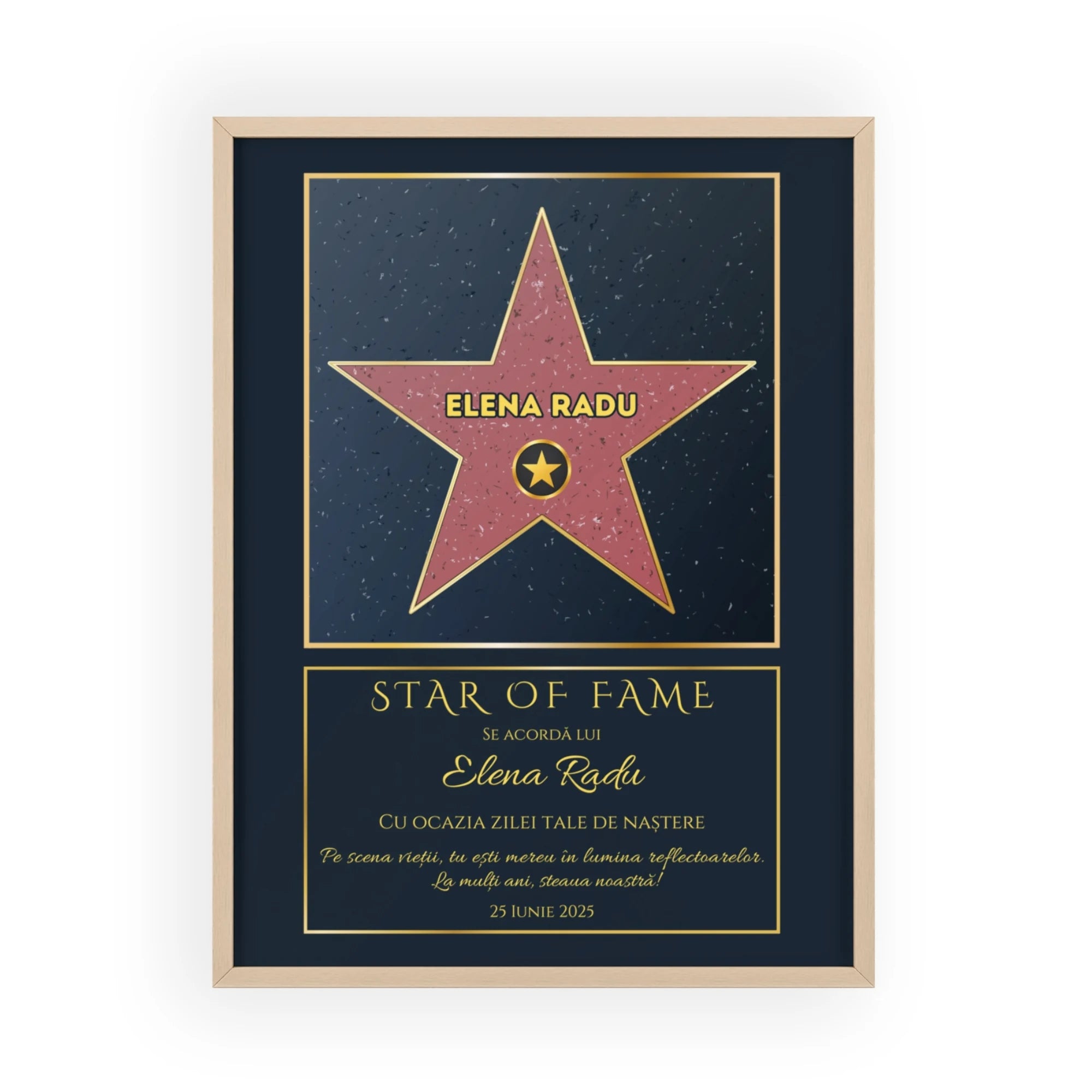 Tablou personalizat - Hollywood Star Of Fame