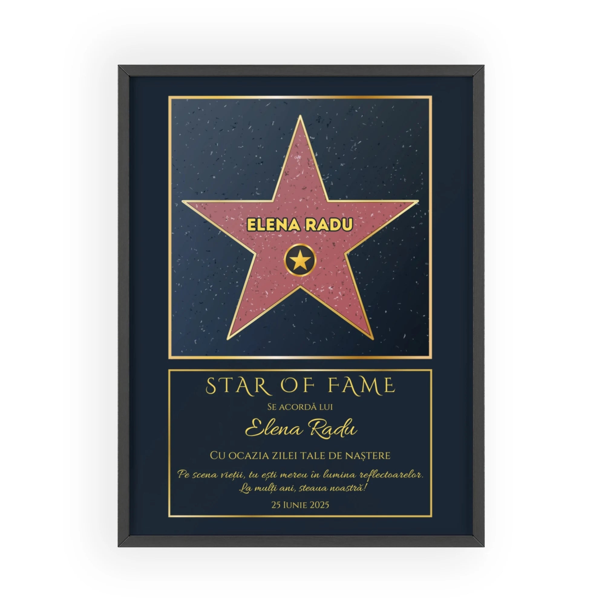 Tablou personalizat - Hollywood Star Of Fame