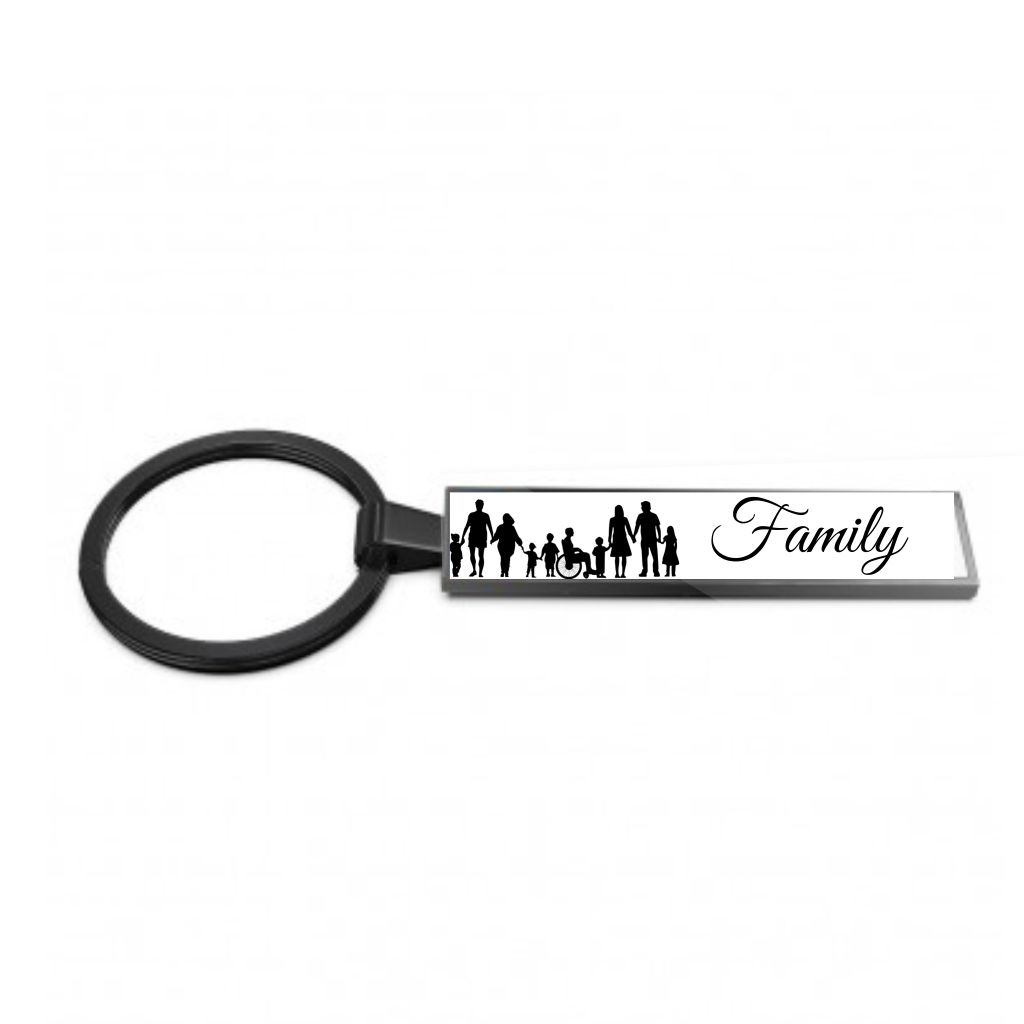 Breloc personalizat cu mesaj culoare negru