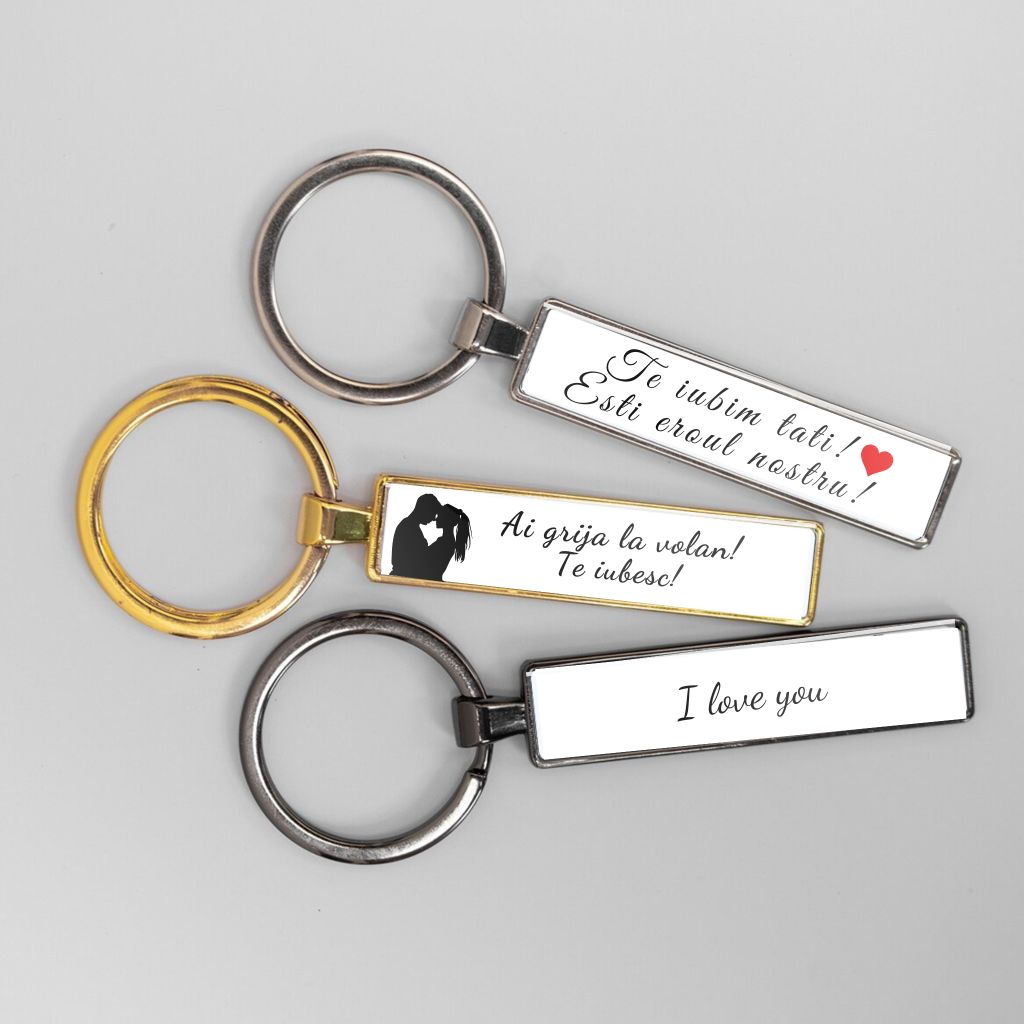 Breloc personalizat cu mesaj