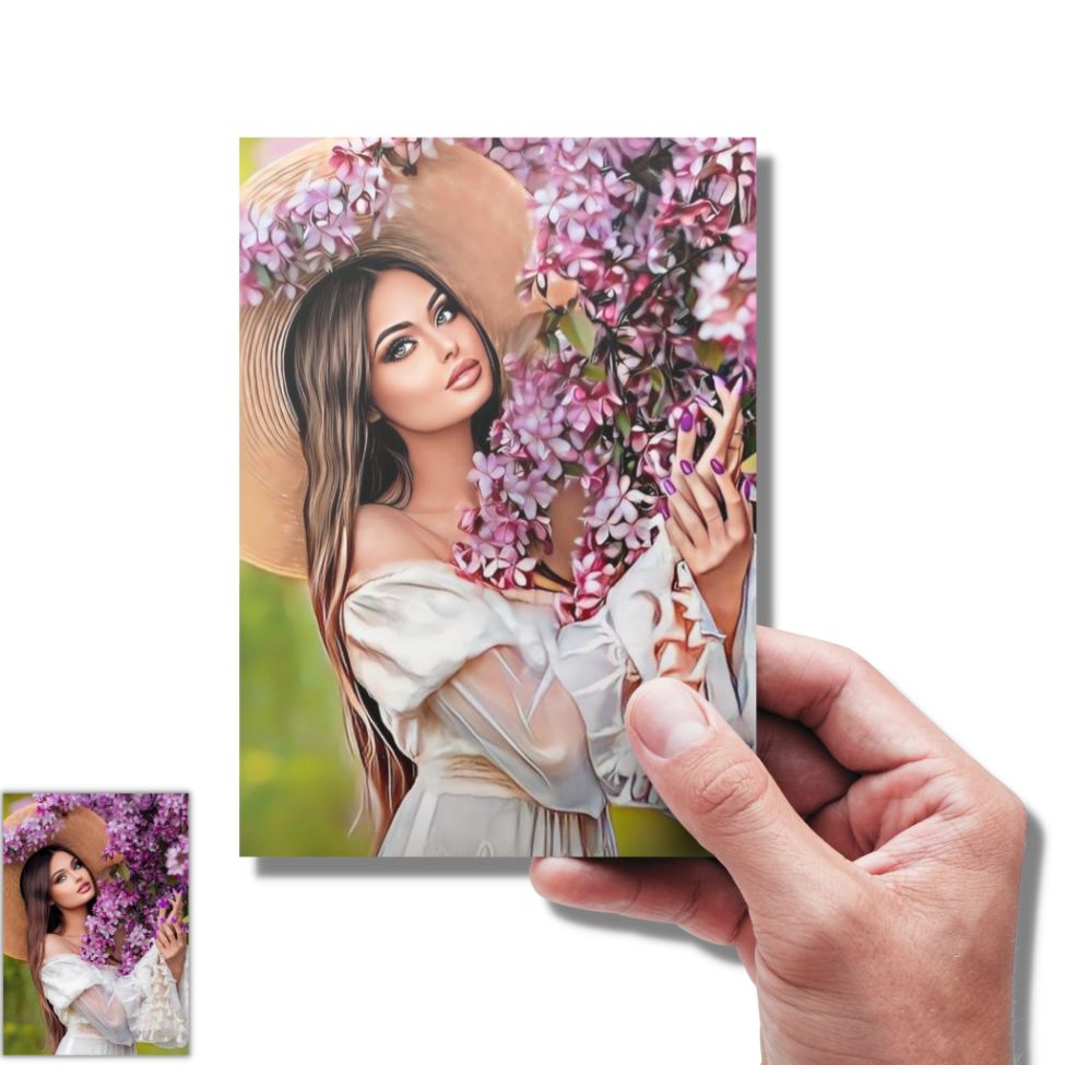 Magnet personalizat portret digital