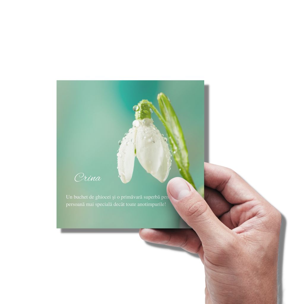 Martisor cu text magnet personalizat