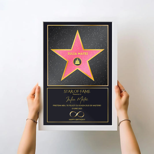 Miutic Tabloul Personalizat - Hollywood Star Of Fame