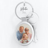 Breloc personalizat cu poza oval