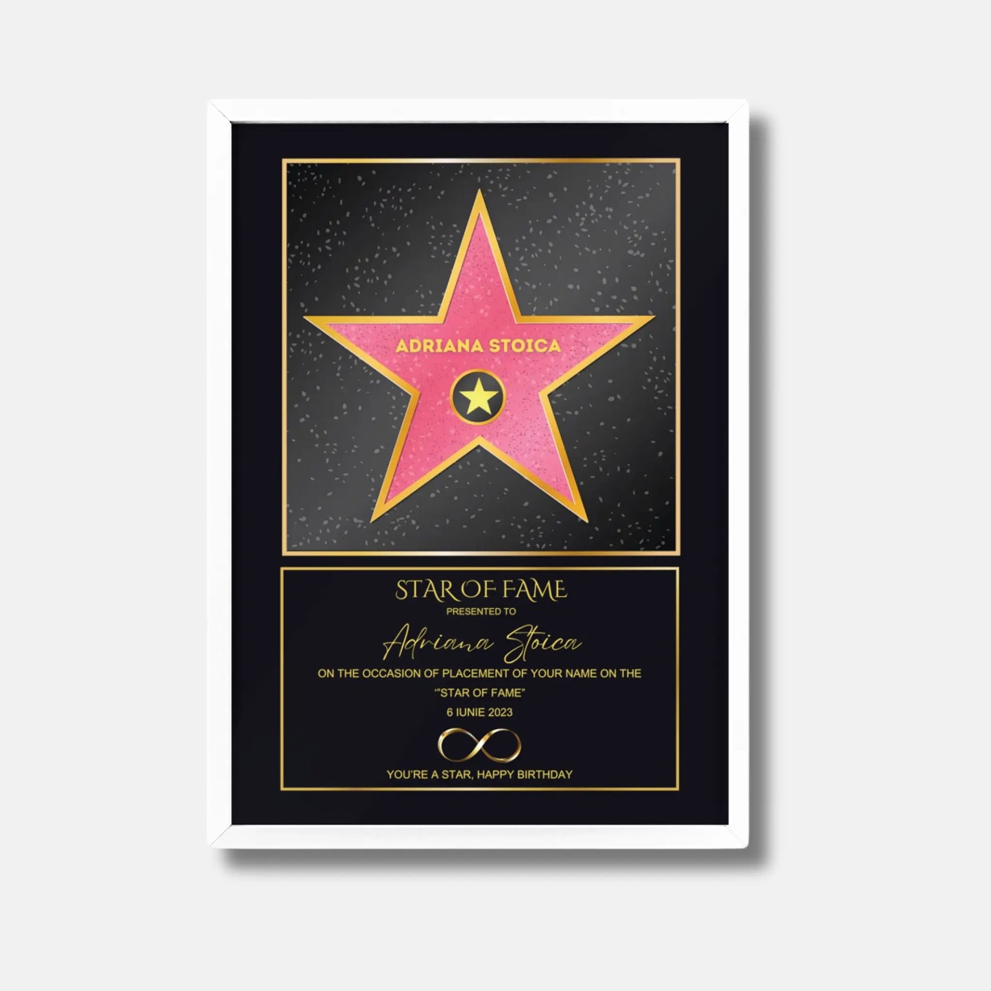 Tablou personalizat Hollywood Star Of Fame Rama Alba