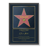 Tablou personalizat Hollywood Star Of Fame Rama Neagra