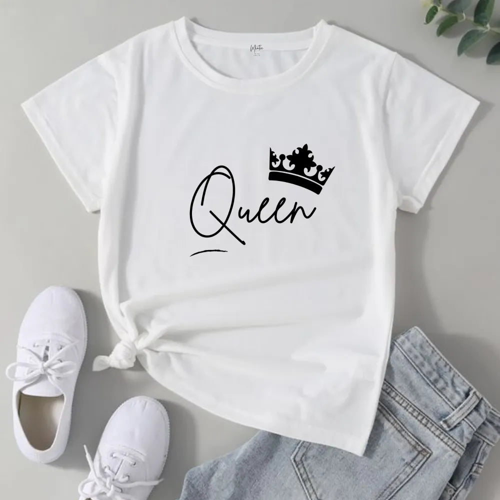 Tricou personalizat Queen alb