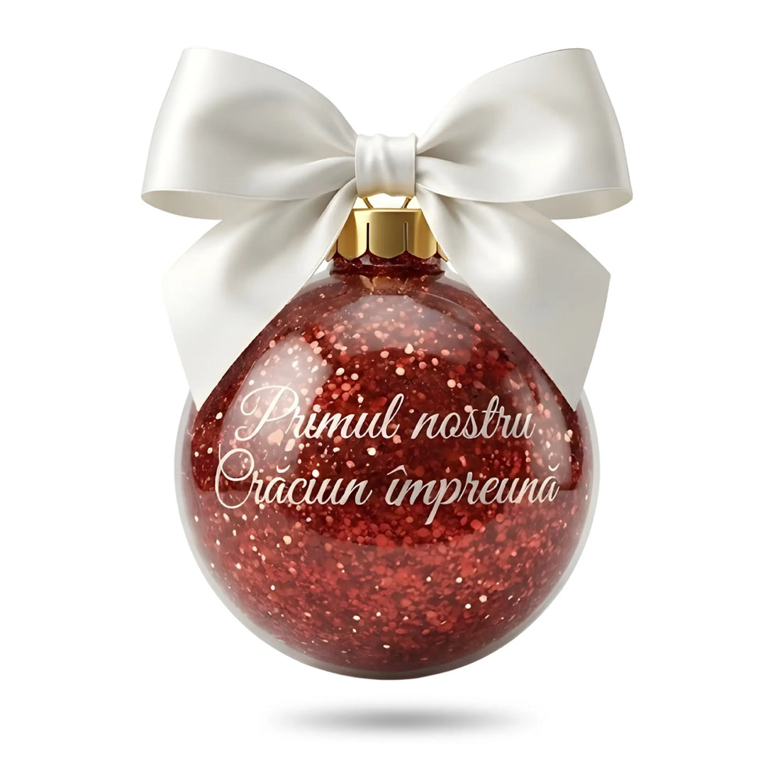 Glob Personalizat cu Sclipici și Text