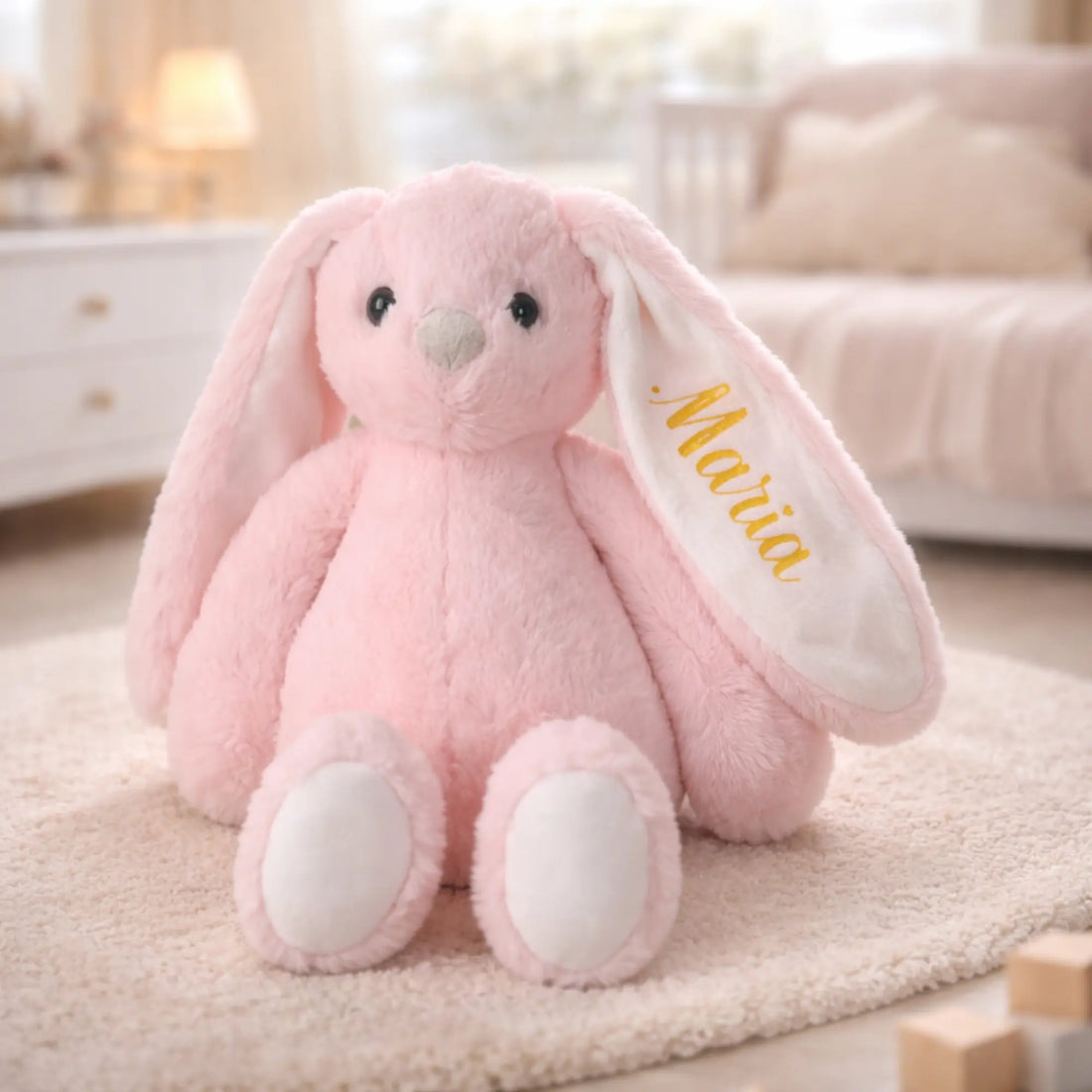Iepuraș de pluș personalizat cu nume