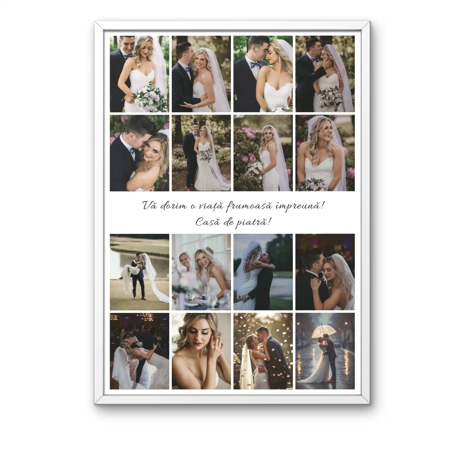Tablou personalizat cu 16 poze și text