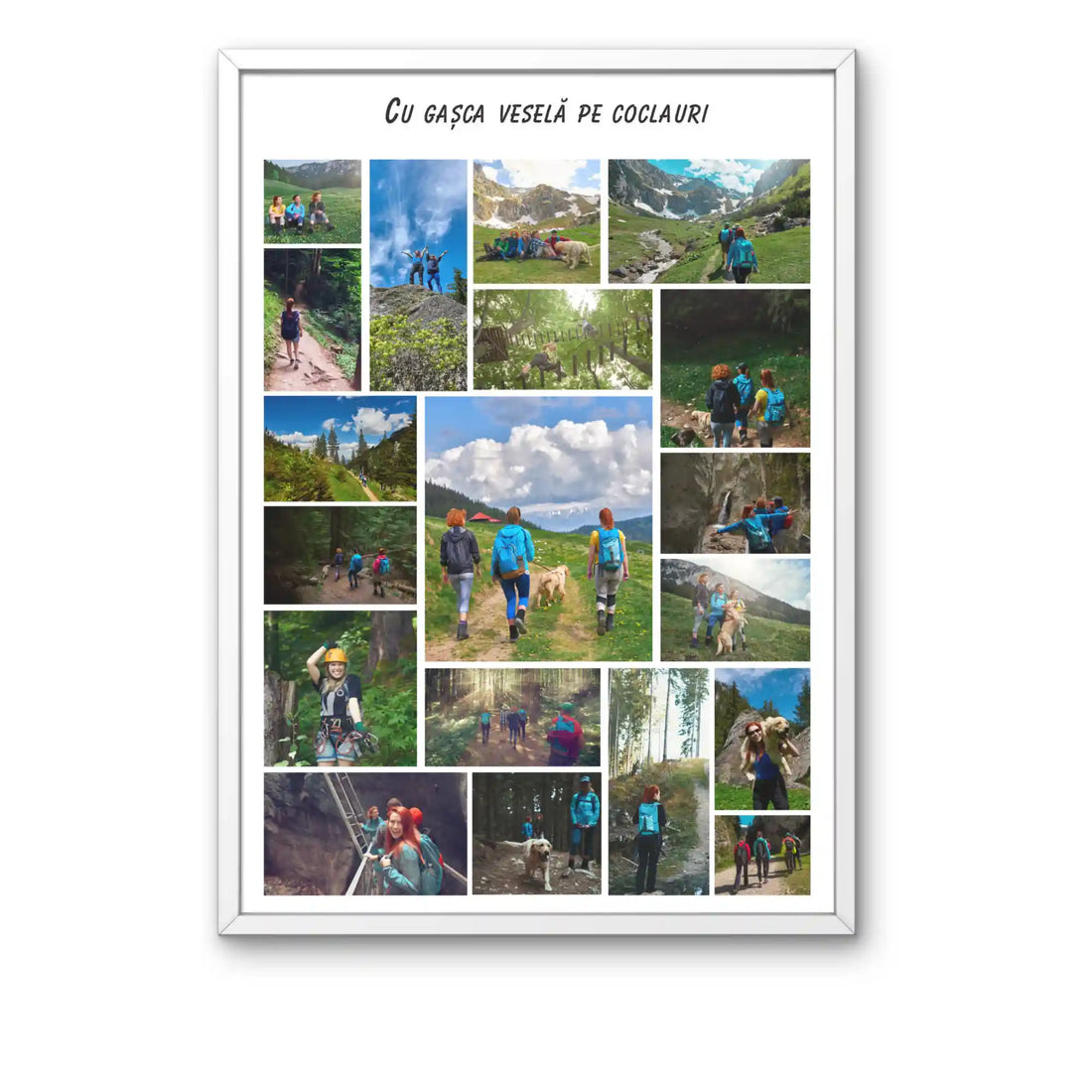 Tablou personalizat cu 20 de poze și text