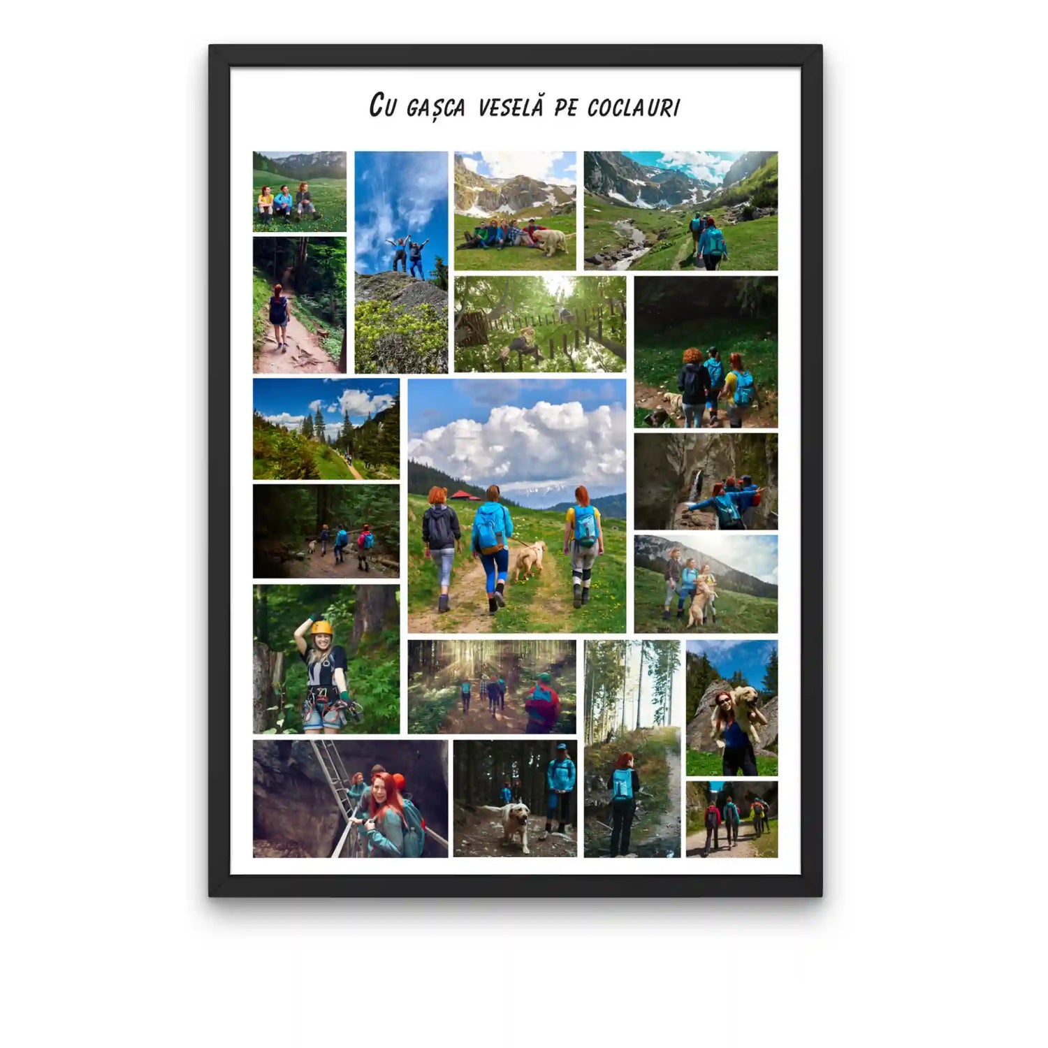 Tablou personalizat cu 20 de poze și text