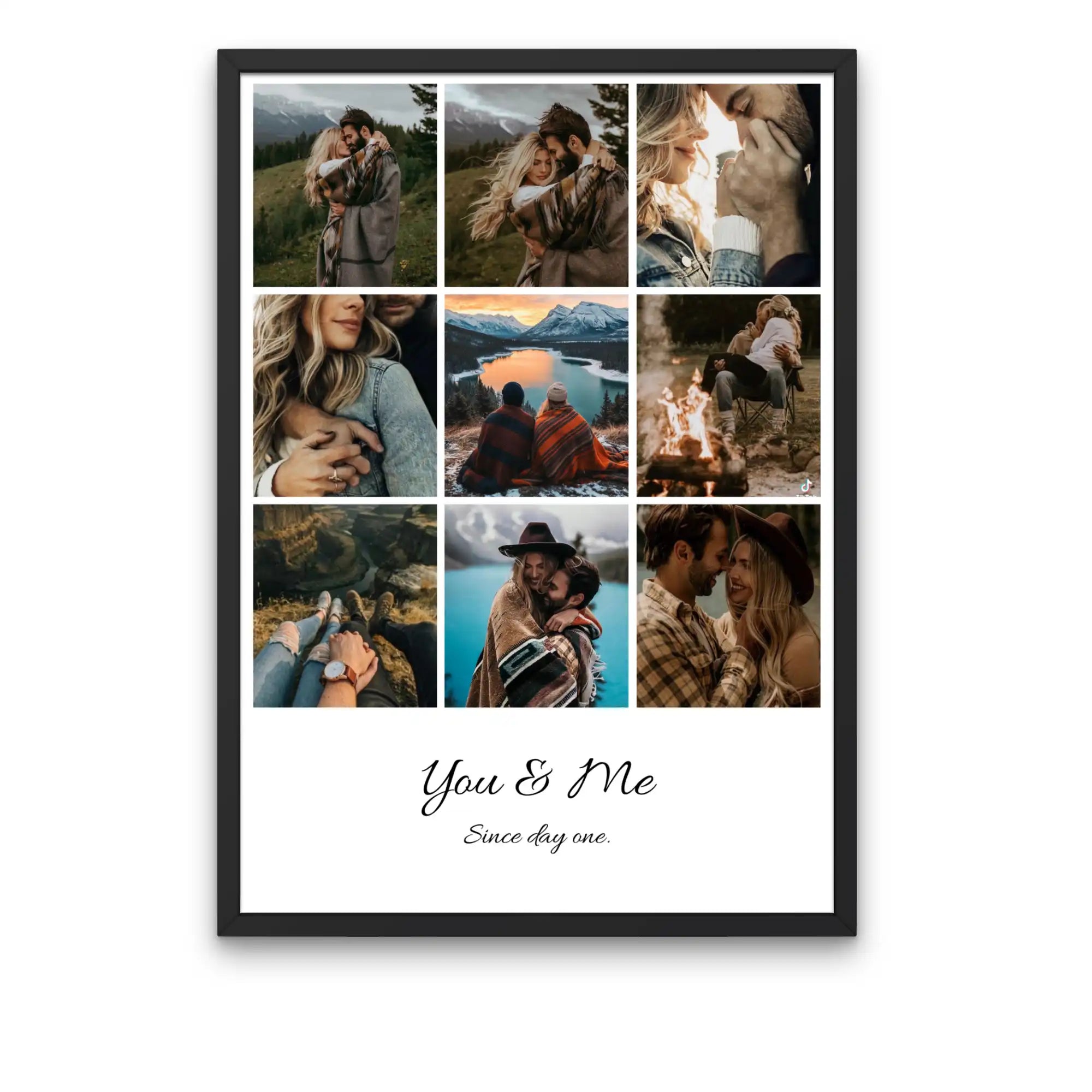 Tablou personalizat cu 9 poze și text