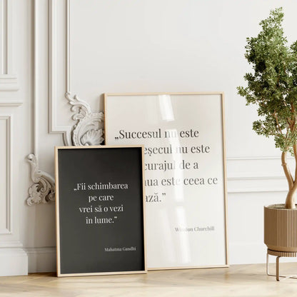 tablou personalizat cu citat doua modele