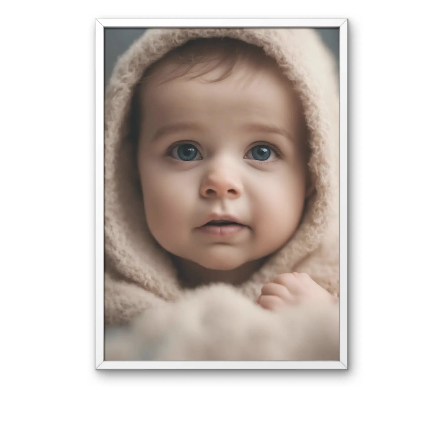 tablou personalizat cu poza ta in rama alba