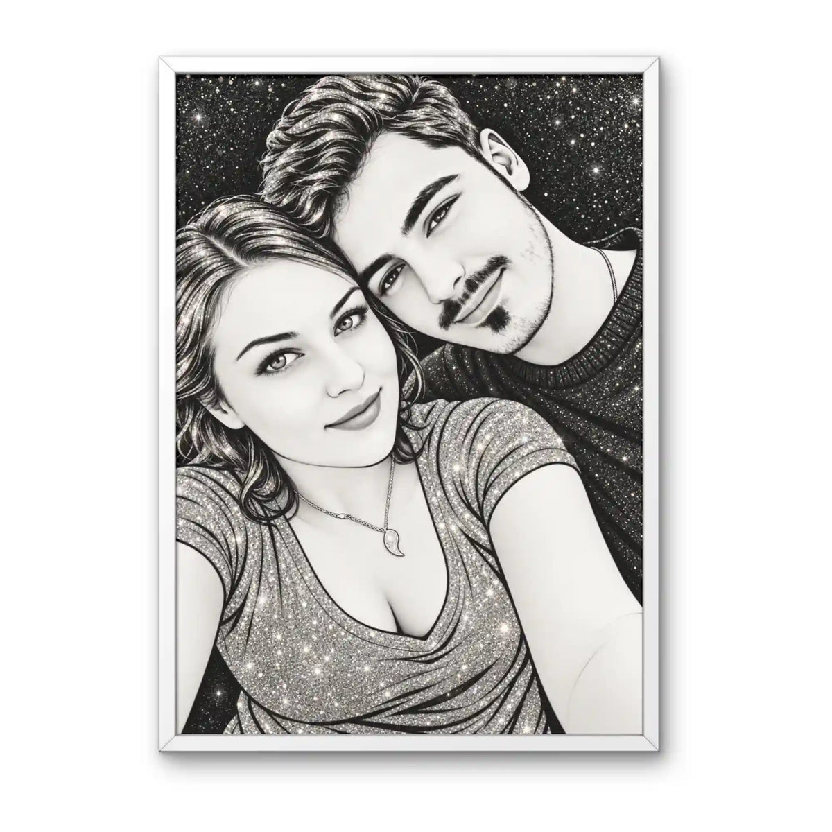 Tablou personalizat cu sclipici