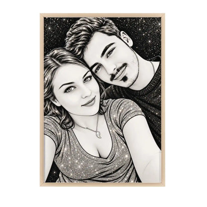 Tablou personalizat cu sclipici