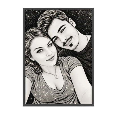Tablou personalizat cu sclipici