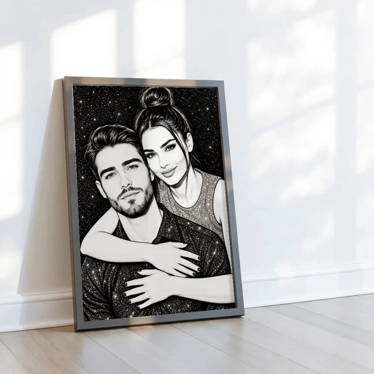 Tablou personalizat cu sclipici