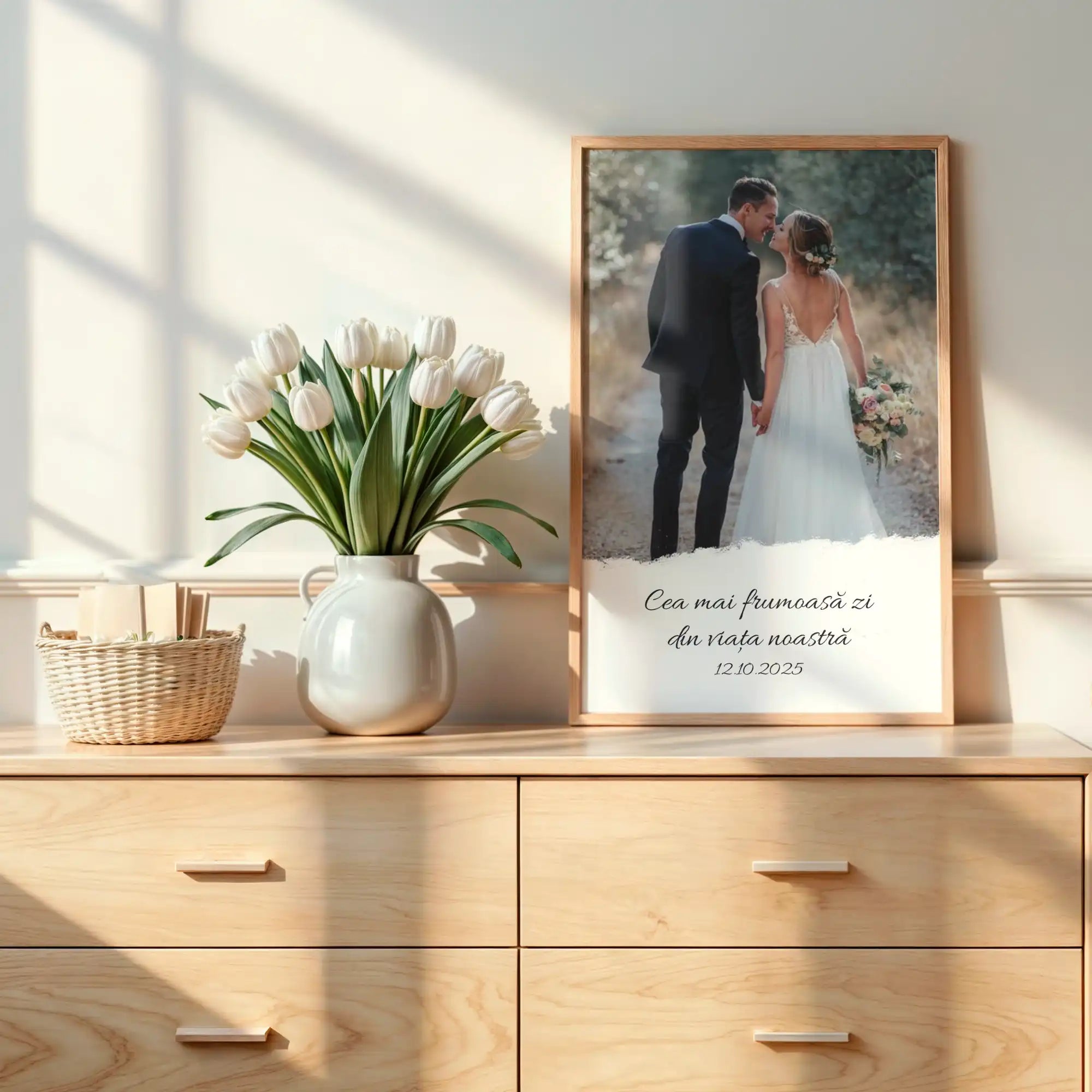 tablou personalizat cu text si poza