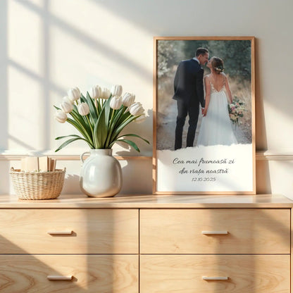 tablou personalizat cu text si poza