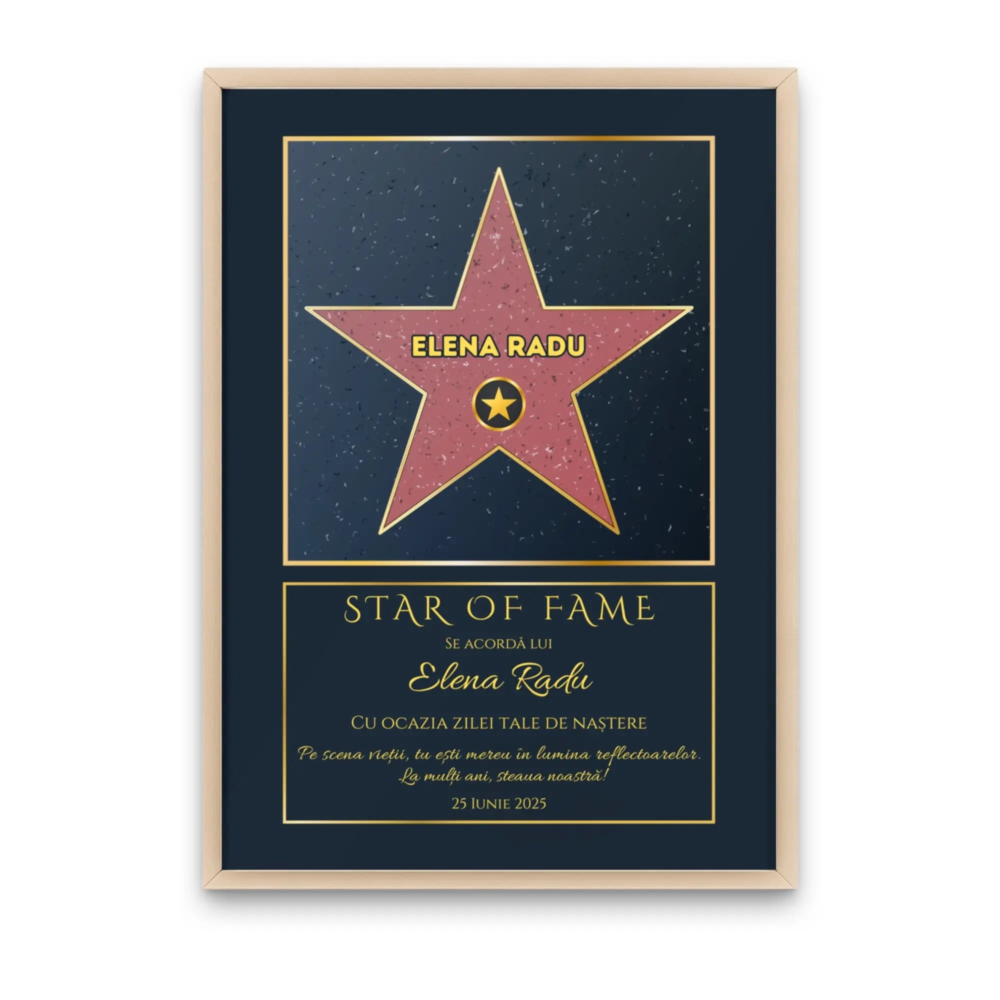 Tablou personalizat - Hollywood Star Of Fame
