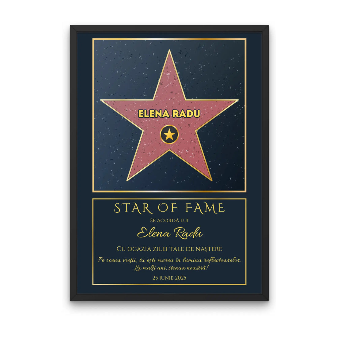 Tablou personalizat - Hollywood Star Of Fame