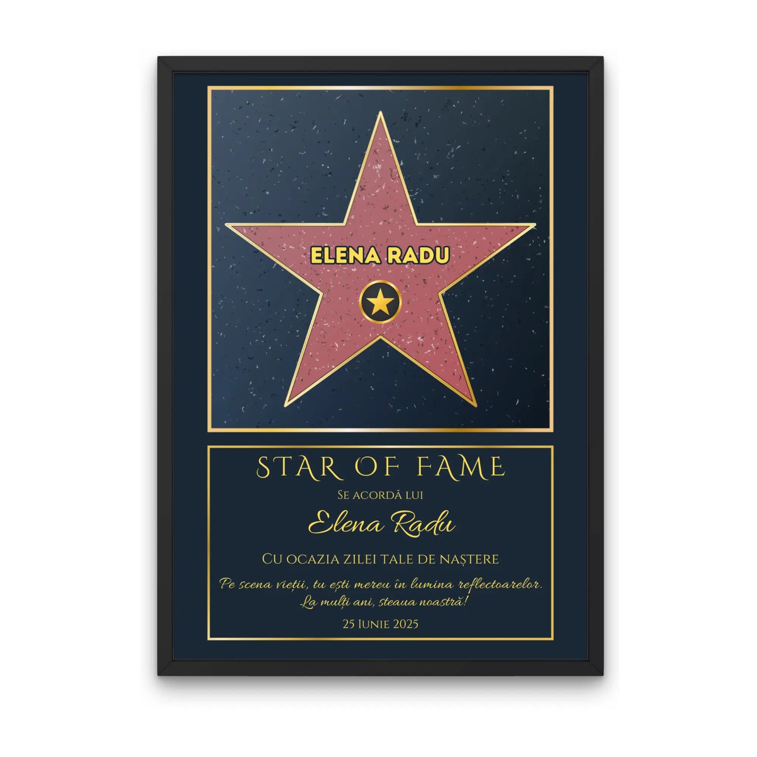 Tablou personalizat - Hollywood Star Of Fame
