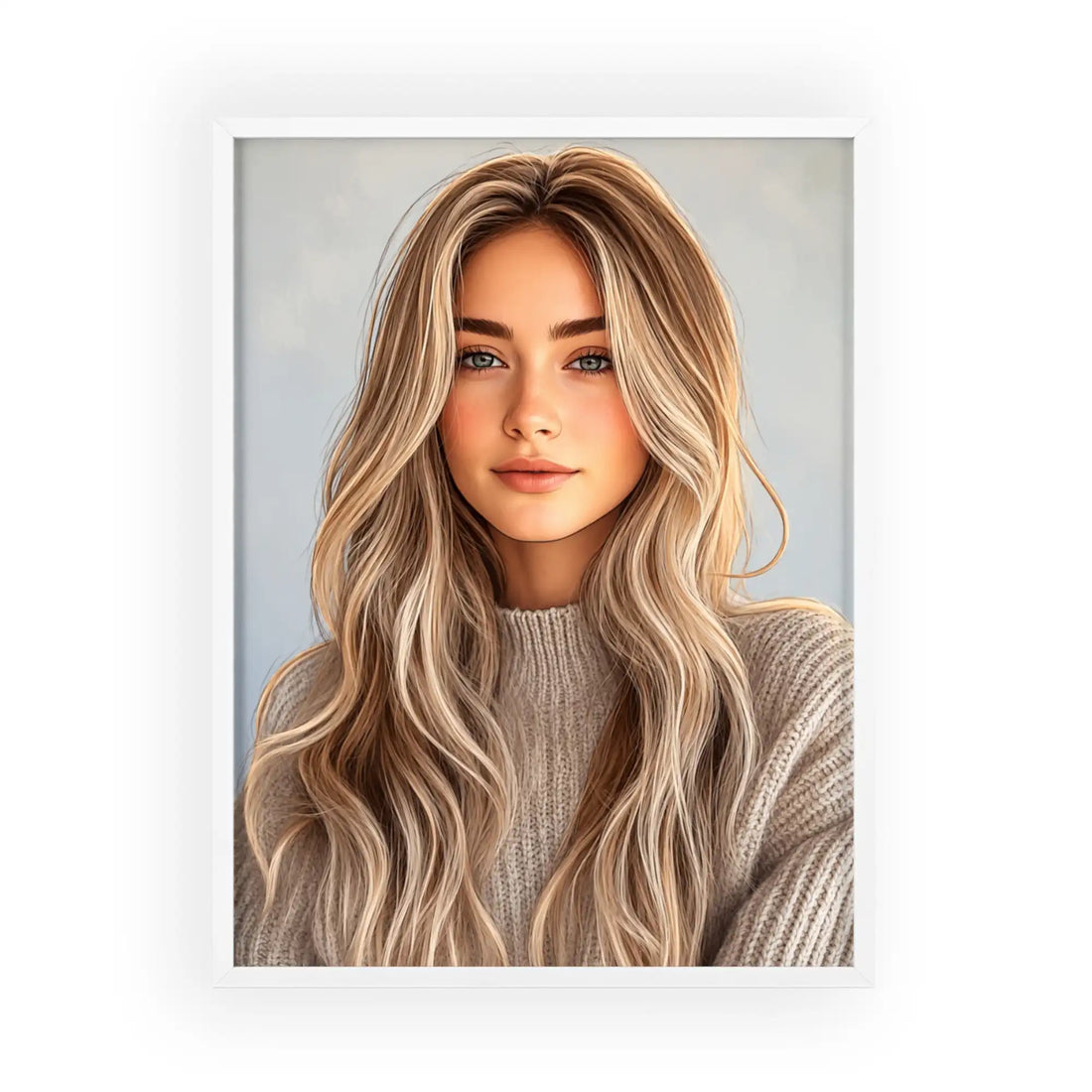Tablou personalizat portret digital realist