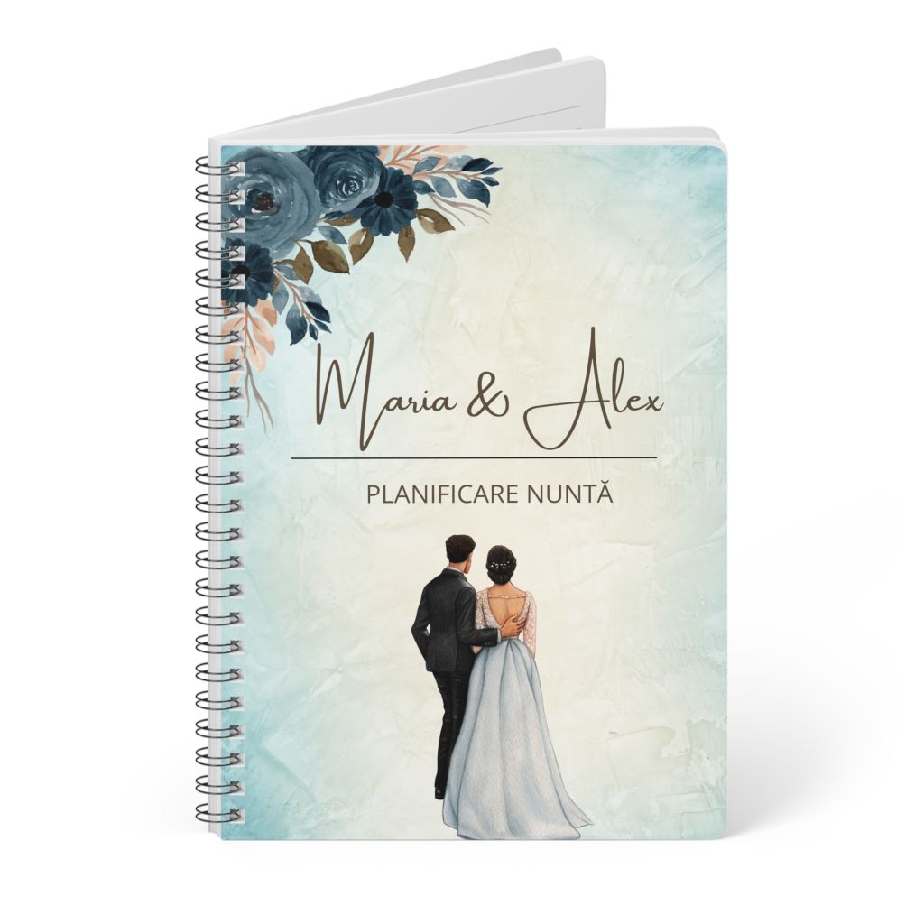 Notebook personalizat Planificare nunta cu nume