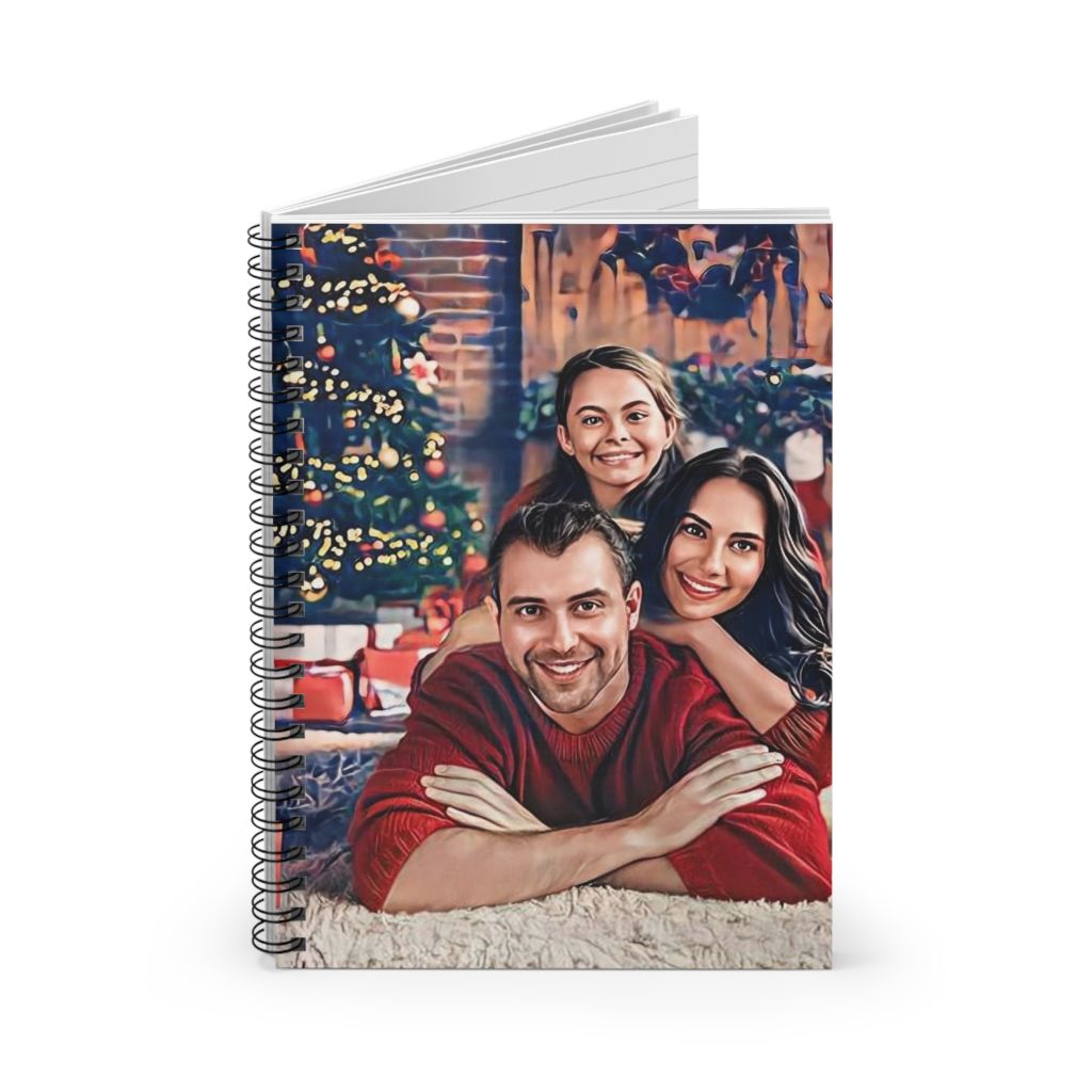Notebook personalizat cu Portret digital familie