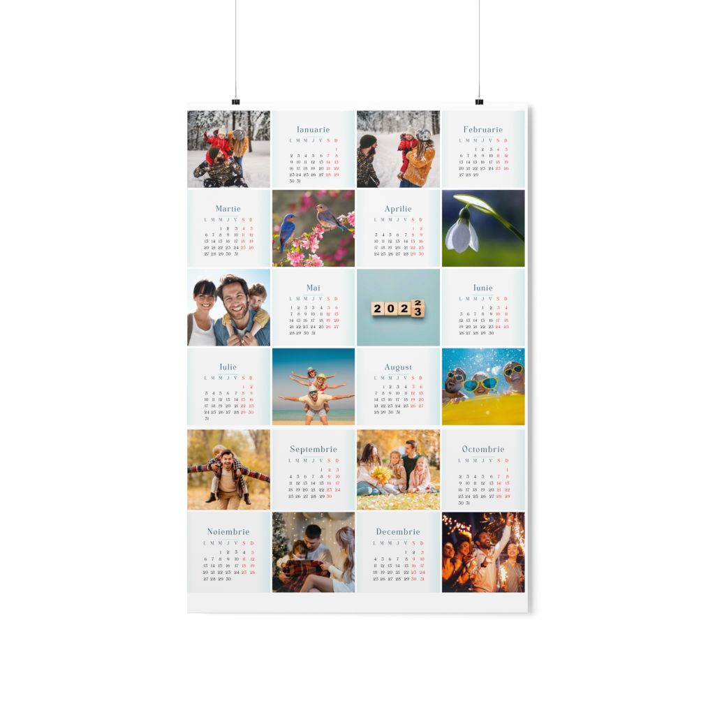 Poster tip calendar personalizat