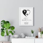 Tablou personalizat inima Yin & Yang